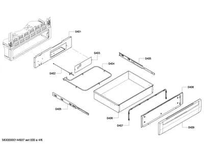 shelves trays, heatingparts (0401-0450)
