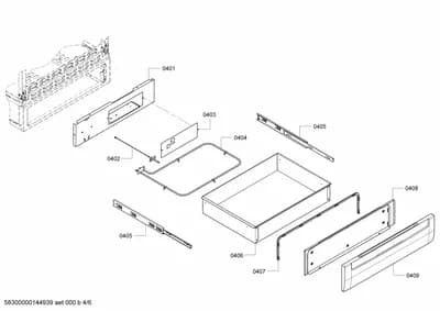 Screws, shelves trays (0401-0453)