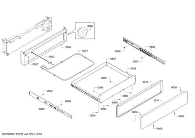 Screws, heatingparts (0801-0811)