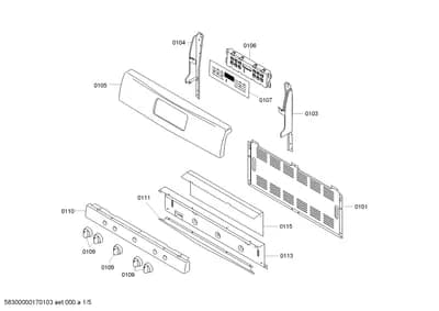 Door & Housing, Screws (0101-0184)