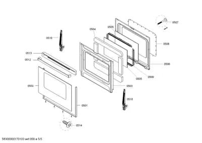 Screws, shelves trays (0501-0581)