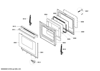 Screws, shelves trays (0501-0514)