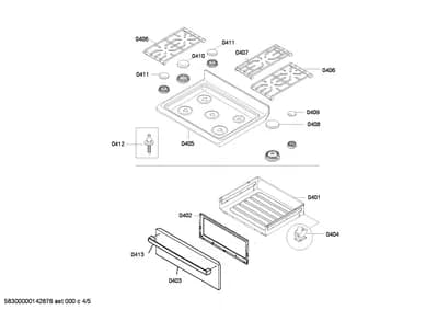 Door & Housing, Handles & Knobs (0401-0450)