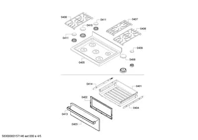 Door & Housing, Screws (0401-0452)