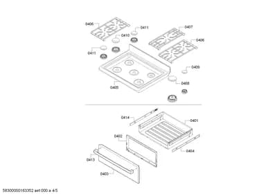 Door & Housing, Screws (0401-0452)