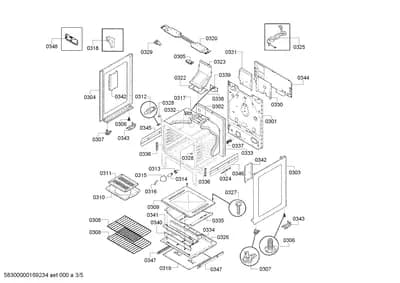 Door & Housing, Screws (0301-0355)