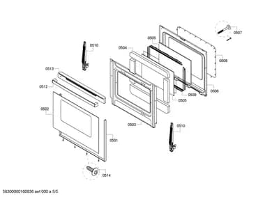 Screws, shelves trays (0501-0514)