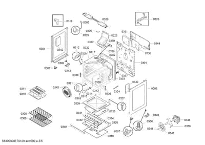 Door & Housing, Screws (0301-0351)