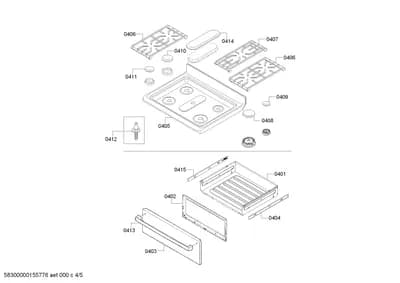Door & Housing, Screws (0401-0454)