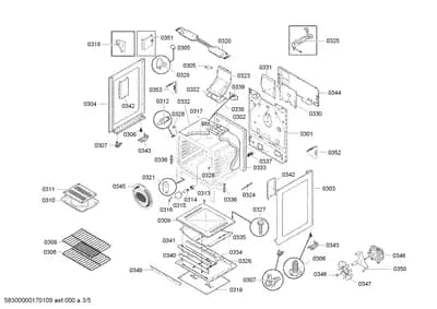 Door & Housing, Screws (0301-0354)