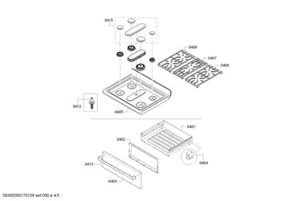Door & Housing, Handles & Knobs (0401-0450)