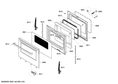 Door & Housing, shelves trays (0501-0519)