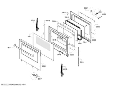 Door & Housing, shelves trays (0501-0519)