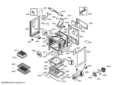 Door & Housing, Screws (0301-0358)