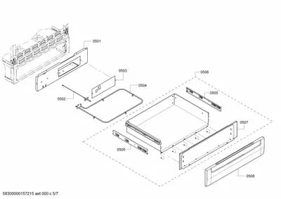 Door & Housing, shelves trays (0501-0550)