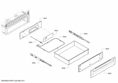 shelves trays, Door & Housing (0501-0509)