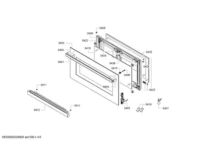 Door & Housing, Handles & Knobs (0401-0438)