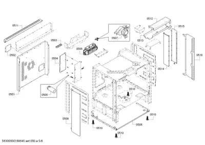 Door & Housing, Fan Parts (0501-0550)