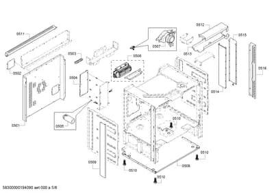 Door & Housing, Fan Parts (0501-0550)