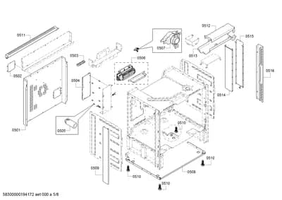 Door & Housing, Fan Parts (0501-0550)