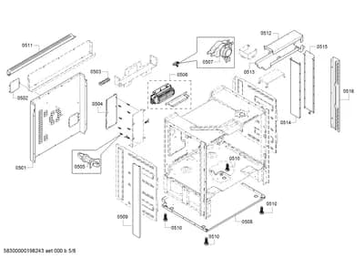 Door & Housing, Fan Parts (0501-0550)