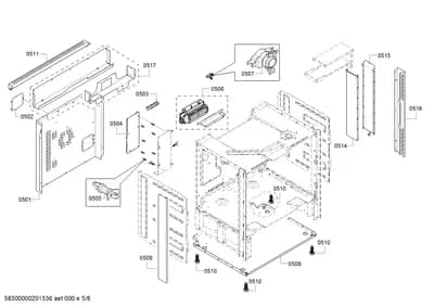 Door & Housing, Fan Parts (0501-0550)