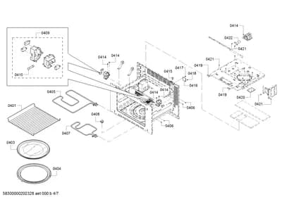 Door & Housing, Screws (0401-0423)