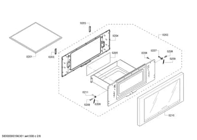 Door & Housing, Screws (0201-0250)