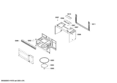 Door & Housing, shelves trays (0302-0311)