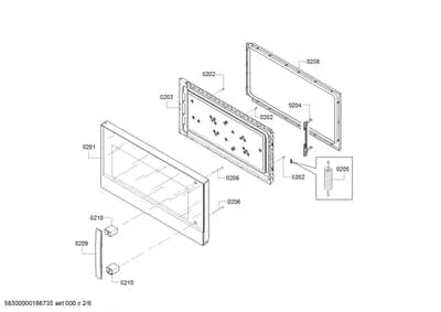 Door & Housing, Screws (0201-0250)