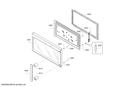 Door & Housing, Screws (0201-0210)