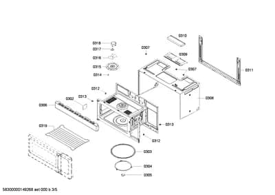Door & Housing, shelves trays (0302-0319)