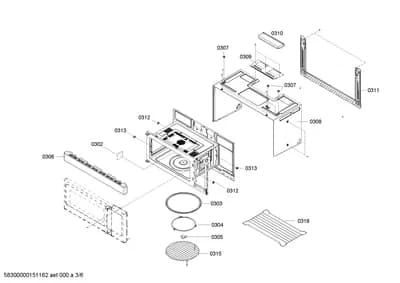 Door & Housing, shelves trays (0302-0319)
