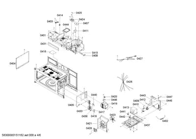 Door & Housing, thermostats (0401-0447)