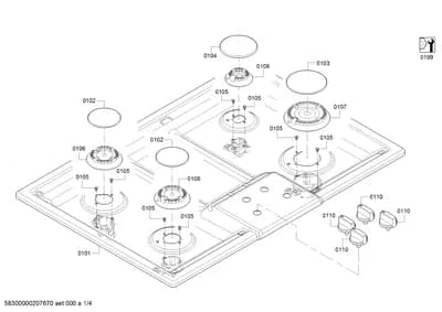burnercaps rings, othergasparts (0101-0199)