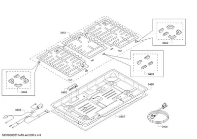 shelves trays, ignitionparts (0401-0408)