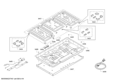 shelves trays, ignitionparts (0401-0409)