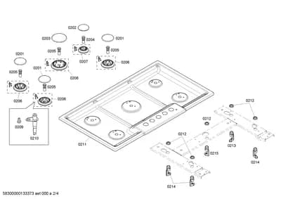Flaps & Holders, burnercaps rings (0201-0215)