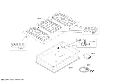 shelves trays, Door & Housing (0401-0452)