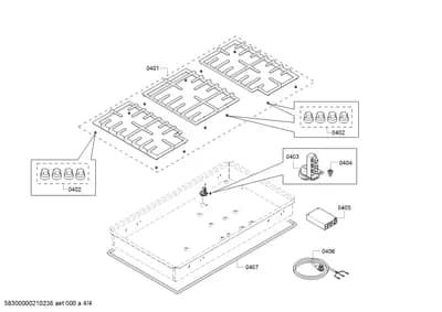 shelves trays, Door & Housing (0401-0452)