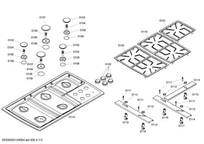 Flaps & Holders, shelves trays (0101-0154)