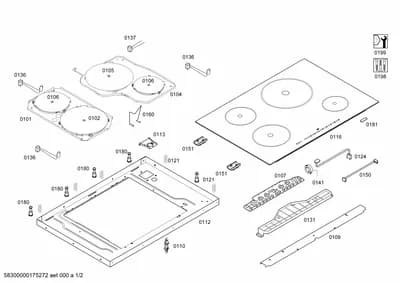 Door & Housing, hotplates (0101-0199)