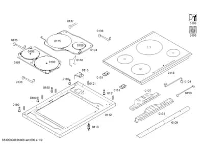 Door & Housing, hotplates (0101-0199)