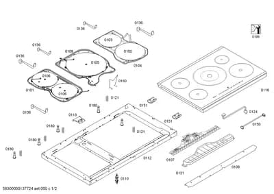 Door & Housing, hotplates (0101-0199)