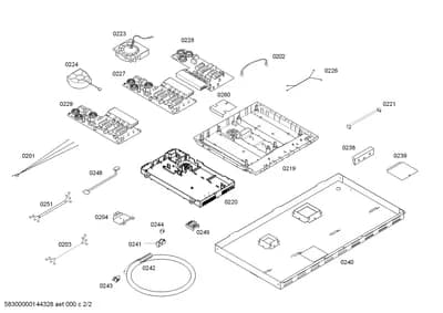 Door & Housing, connectionpieces (0201-0260)