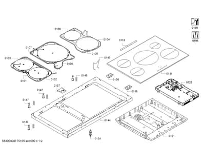 Door & Housing, hotplates (0101-0199)