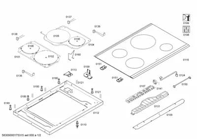 Door & Housing, hotplates (0101-0199)