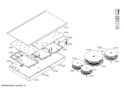 Screws, hotplates (0101-0199)