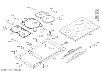 Door & Housing, hotplates (0101-0199)