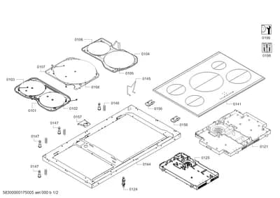 Door & Housing, hotplates (0101-0199)